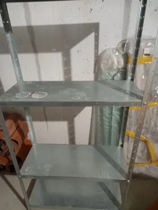 Estantería Metálica Gris Plata