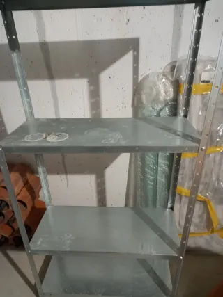 Estantería Metálica Gris Plata