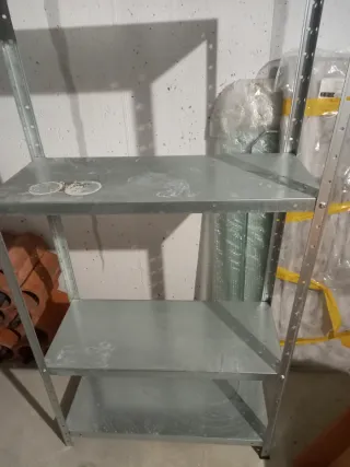 Estantería Metálica Gris Plata