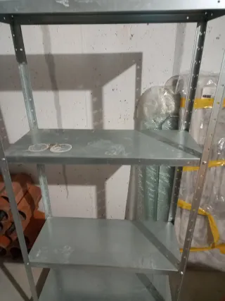 Estantería Metálica Gris Plata