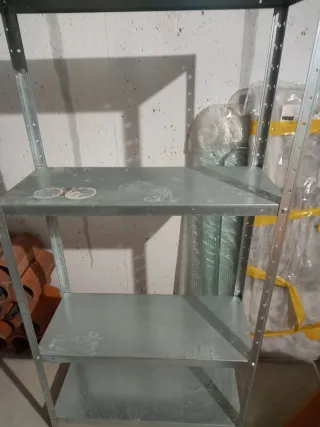 Estantería Metálica Gris Plata