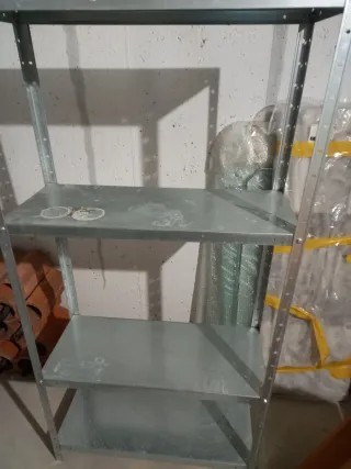 Estantería Metálica Gris Plata