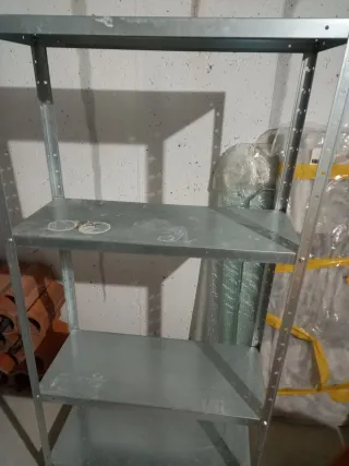 Estantería Metálica Gris Plata