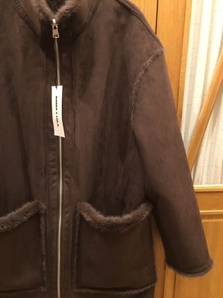 Abrigo Bimba y Lola reversible marrón