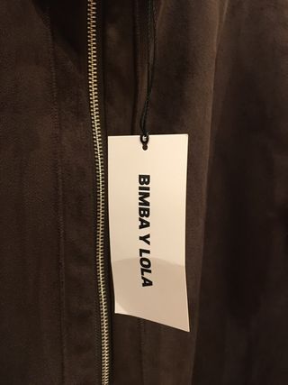 Abrigo Bimba y Lola reversible marrón