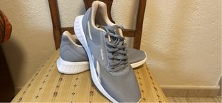 Tenis Reebok Mujer Talla 39 Gris Blanco