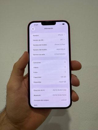 iPhone 14 Plus Rosso