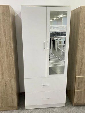 Armario 2 puertas blanco con espejo- Envio gratis