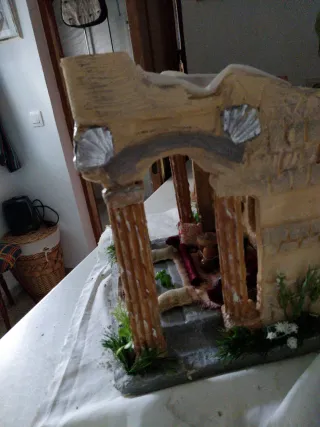 Templo para belén, hecho a mano , sin estrenar