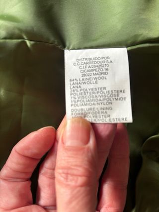 Chaqueta verde militar