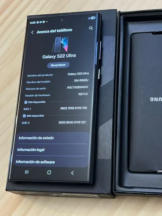 Samsung Galaxy S22 Ultra 5G nero