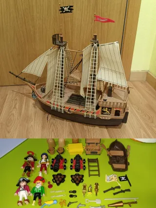 Playmobil 3053 Barco Pirata con Accesorios