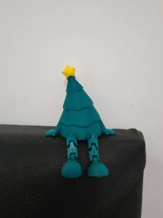 Muñeco Árbol Navidad Articulado copo de nieve