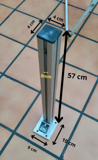 Postes para barandilla de cristal (quedan 2 Uds)