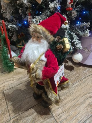 Babbo Natale 60 cm Decorativo con Elegante Vestito