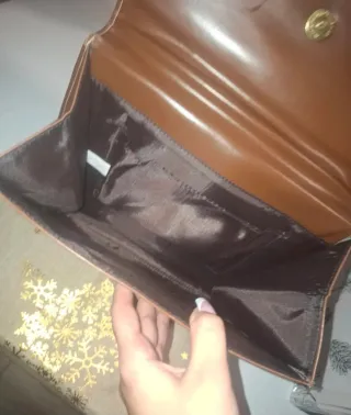 Bolso de piel marrón Tiffany's