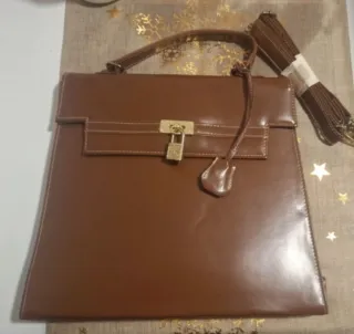 Bolso de piel marrón Tiffany's