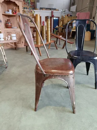 Sillas industriales estilo Tolix