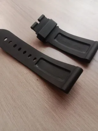 Cinturino Panerai Caucciù 24mm Nero