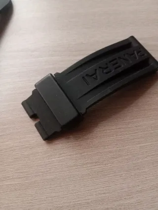 Cinturino Panerai Caucciù 24mm Nero