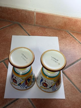 Coppia Calici Ceramica Deruta