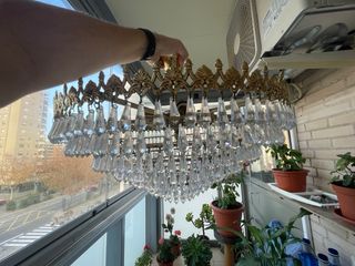 Lámpara de cristal de roca