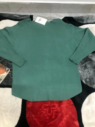 Jersey Moda Talla Única Verde Brillante