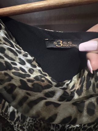 Vestido estampado leopardo