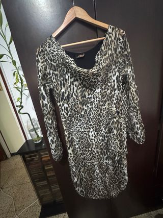 Vestido estampado leopardo