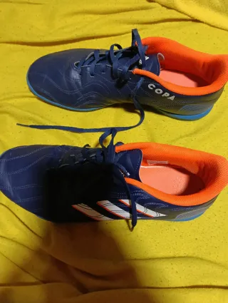 Zapatillas Fútbol Sala Adidas Copa Azul Naranja