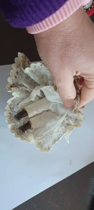 Bambolina vintage ceramica + 1 in omaggio