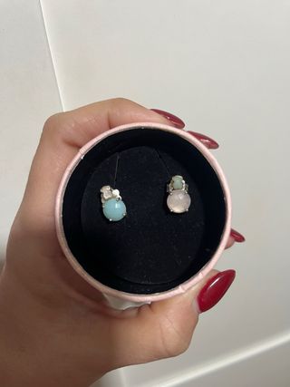 Pendientes Tous Azul y Rosa