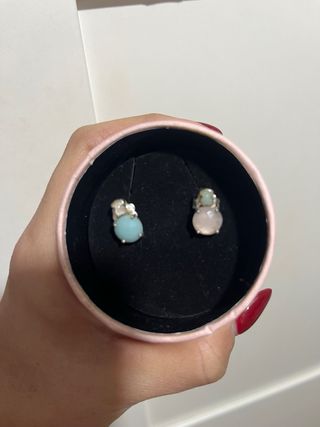 Pendientes Tous Azul y Rosa