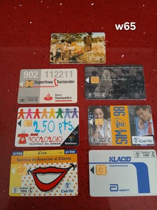 7 Carte Telefoniche Spagna