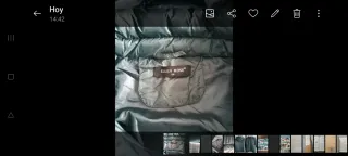 Chaqueta acolchada verde mujer