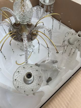 Lámpara de cristal de roca