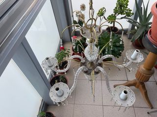 Lámpara de cristal de roca