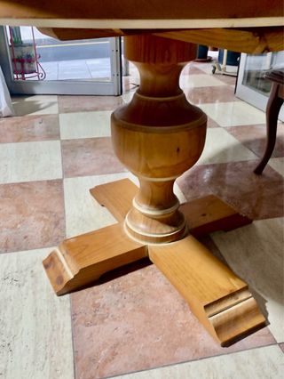 Mesa de comedor extensible madera maciza