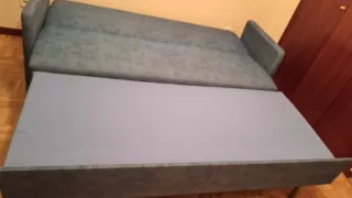 Sofá cama con cama auxiliar 70 cm