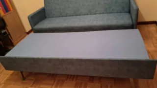 Sofá cama con cama auxiliar 70 cm