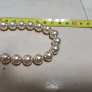 Collar Perlas de Mallorca Dorado Blanco