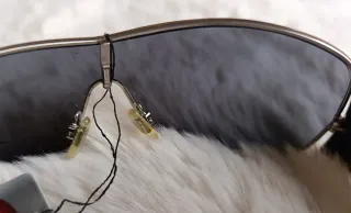 Occhiali da sole da uomo Donye argentati