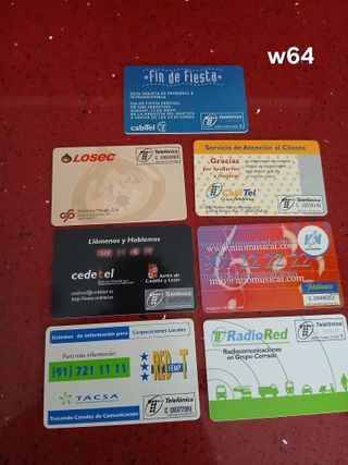 7 Carte Telefoniche Spagna