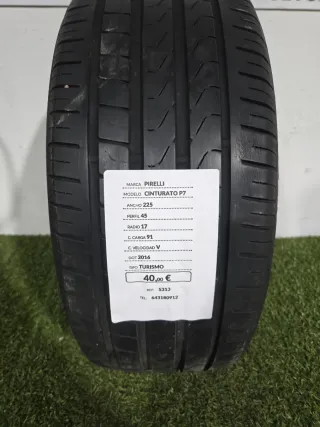 225 45 17 91V PIRELLI CINTURATO P7