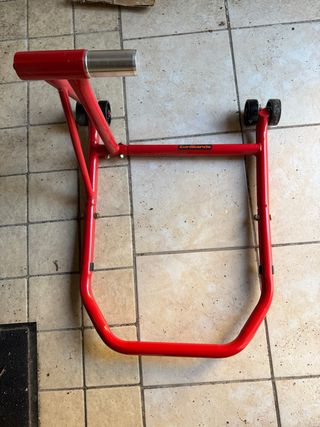 Cavalletto Monobraccio Moto Rosso