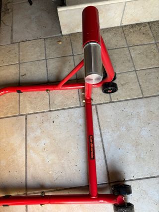 Cavalletto Monobraccio Moto Rosso