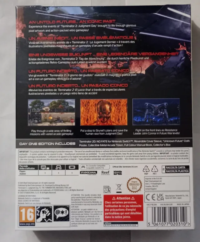 Terminator 2D No Fate Switch Precintado ES