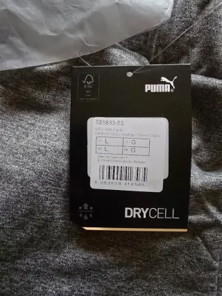 Pantalón chándal Puma gris y negro