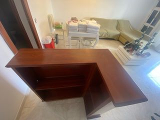 Mueble Bar Madera y Cristal