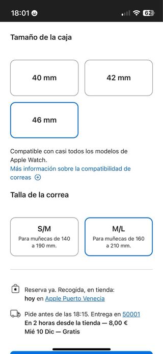 Correa Silicona ICON Apple Watch Roja